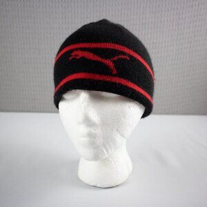 Puma Reversible Cotton Beanie Red / Black